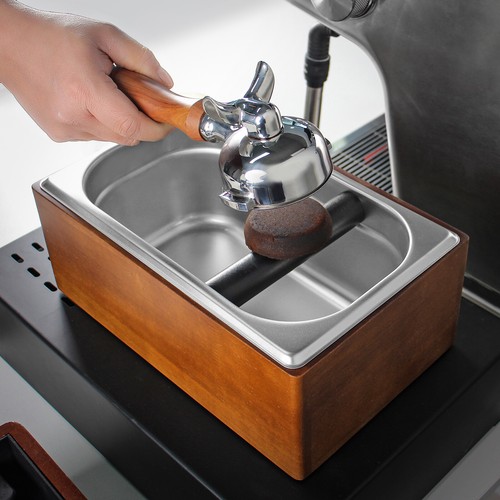 Stainless Steel + Rubber - Coffee Portafilter Stand, Espresso Portafilter Stand - Picture 8 of 24