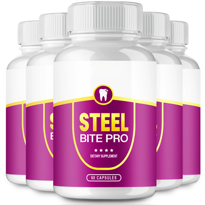 Steel Bite Pro for Teeth and Gum Repair - Official Formula (5 pack)