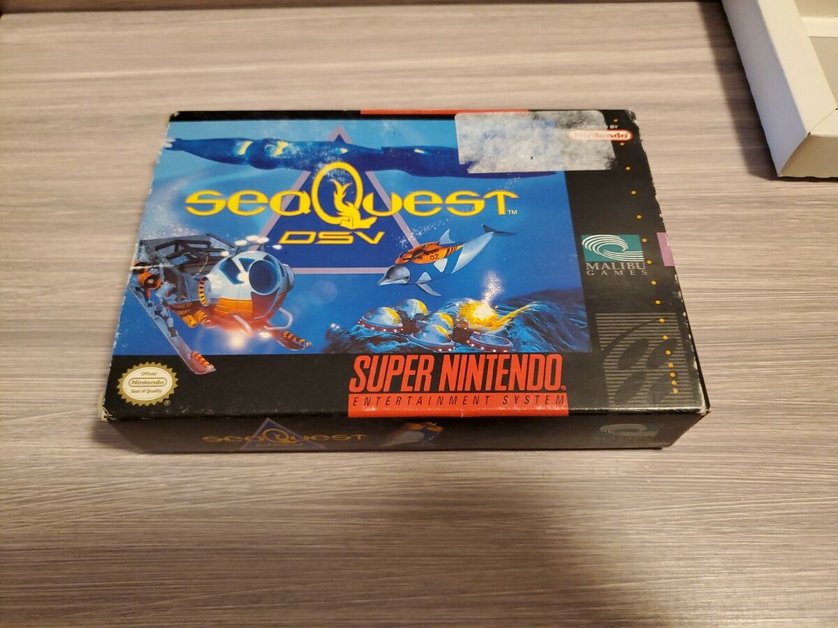 Seaquest DSV Complete in Box for SNES!Authentic.Nintendo Seaquest DSV Complete in Box for SNES!Authentic.Nintendo