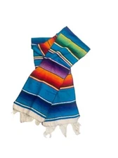 Serape Striped Cloak Shawl Wrap Frock Capote Scarf Manteau Mantle Table Runner