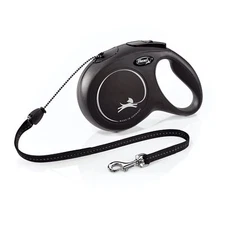 Flexi 26ft Retractable Dog Leash Medium Black Premium Quality Safety Control