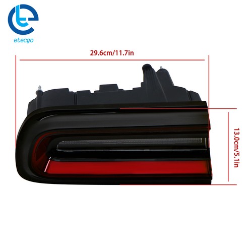 Conjunto de luces traseras exteriores LED para conductor Dodge Challenger 2015-2023 - Imagen 11 de 13