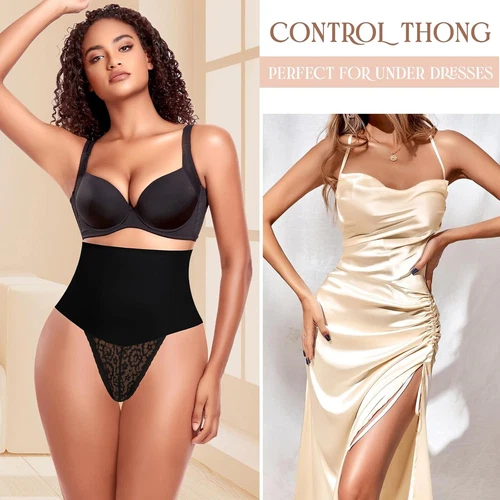 Women Tummy Control Body Shaper Trainer High-Waist Thong Panty Boned Shapewear - Picture 6 of 21