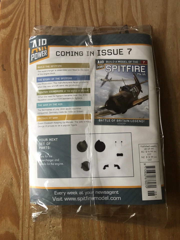Hachette Build a Model Spitfire MK IA Scale 1:18 Partwork Issue #6 585 - Image 2 of 2