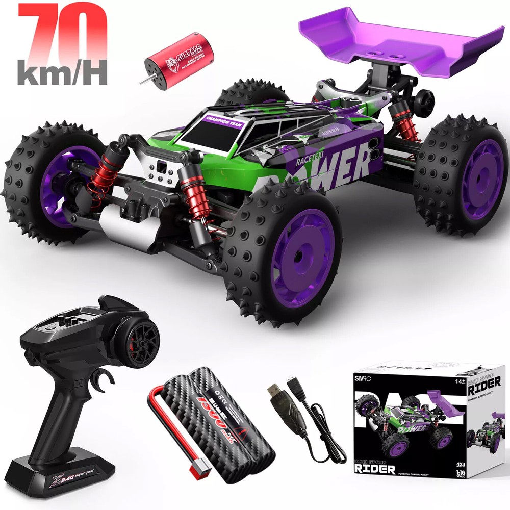 1:16 High-Speed 4WD RC Truck for Kids - 70KM/H Brushless/Brushed Motor