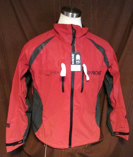 Proviz Reflect 360 Womens Full-Zip Cycling Running Lined Jacket, Red Size 12 New