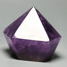 Natural Amethyst Quartz Crystal Wand Point Reiki Healing