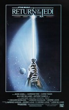 Star Wars Return of the Jedi Lightsaber 7x10 Cotton Quilt Crafting Fabric Block
