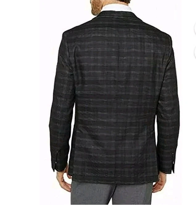 Vince Camuto XL Dell'Aria воздуха мужчин куртка Blazer черный легкий две кнопки новый с Ярлыками - Изображение 3 из 4