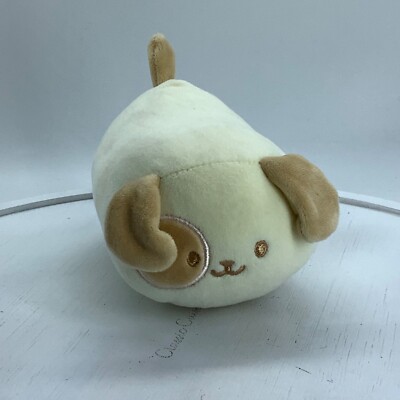 Anirollz Pug Dog Puppy Plush Toy Stuffed Animal 5.5'' Long Beige Brown Coosy