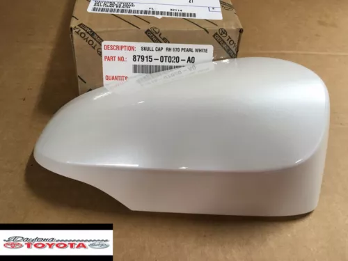 OEM TOYOTA VENZA & AVALON OUTER MIRROR COVER PEARL WHITE PASSENGER SIDE