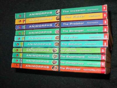 10) ANIMORPHS Books by K.A. Applegate - Scholastic Series #1 2 5 7