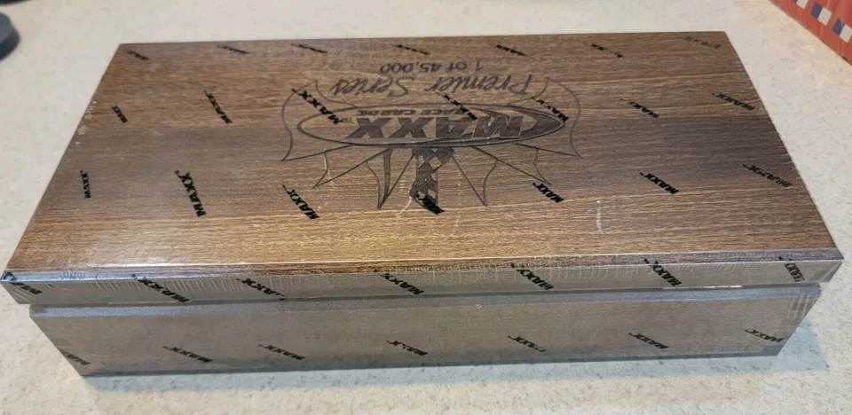 Vintage 1995 Maxx Race Cards Premier Series Limited Edition Wood Box Set SEALED - Image 2 of 4