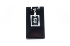 Bichon Frise, Bichon Tenerife, Bichon a poil frise - Crystal dog pendant, photo