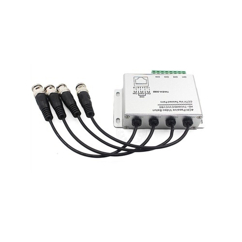 4CH HD CVI/TVI/AHD Passive Transceiver BNC to UTP Cat5/5e/6 Cable 720P 1080P - Foto 2 di 6