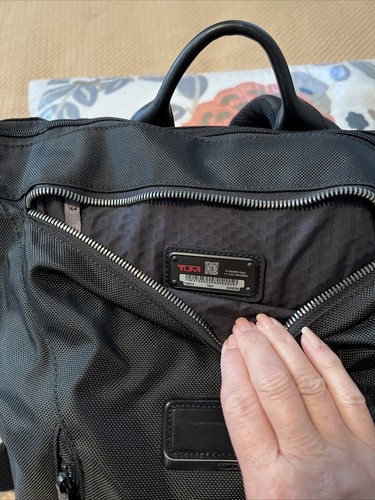 Tumi Beautiful Zip Top Toggle Closure backpack Unisex Canvas Used Once! - Picture 7 of 13