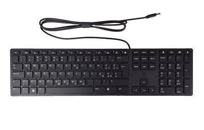 HP Wired Desktop 320K Tastatur Keyboard, schwarz, QWERTZ Polnisch, kabelgebunden