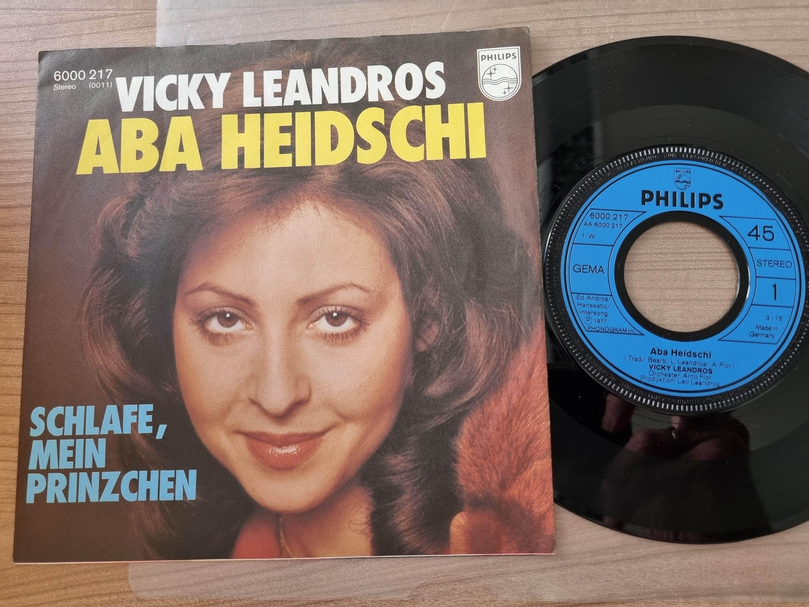 7"" Single Vicky Leandros - Aba Heidschi/ Schlafe, mein Prinzchen Vinyl Germany