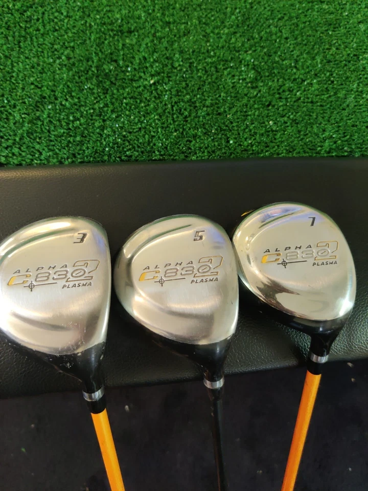 Alpha C830 Plasma 3-5-7 Woods Set L Flex Senior Graphite Shafts - Image 2 of 4