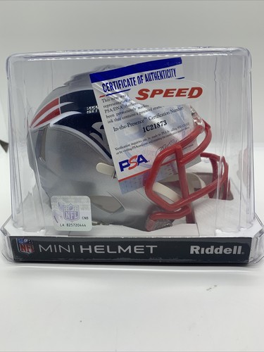 J.C. JACKSON Signed New England Patriots Mini Speed Helmet! PSA COA! - 第 1/7 張圖片