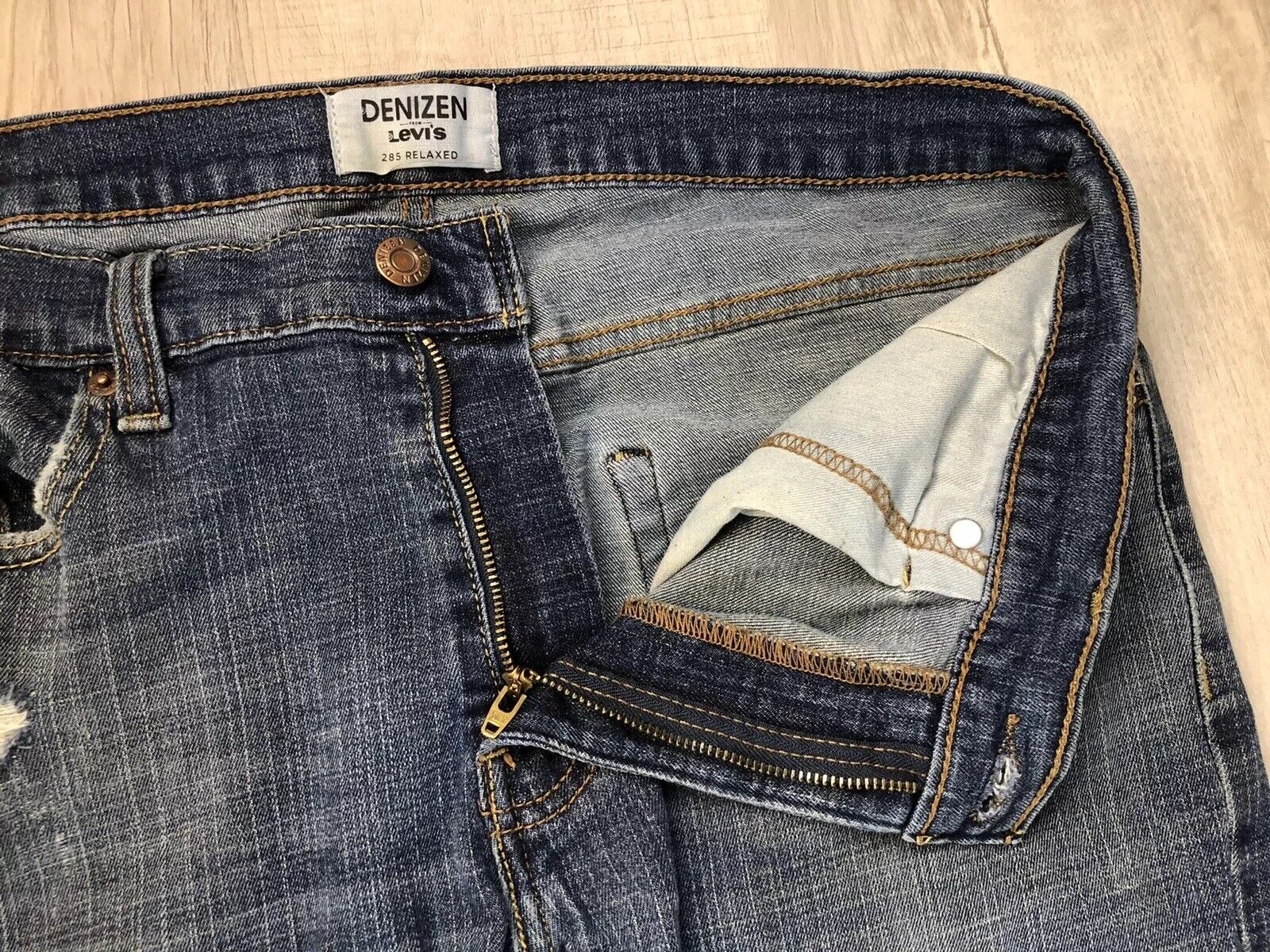 Denizen From Levi’s 285 Relaxed Fit Jeans Distres… - image 15