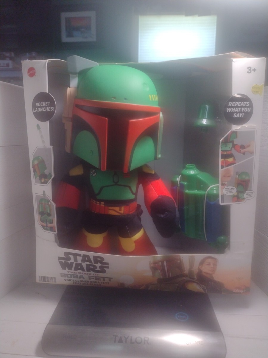 Star Wars Boba Fett Voice Cloner Plush,Rocket Launches New, Box has some  Wear