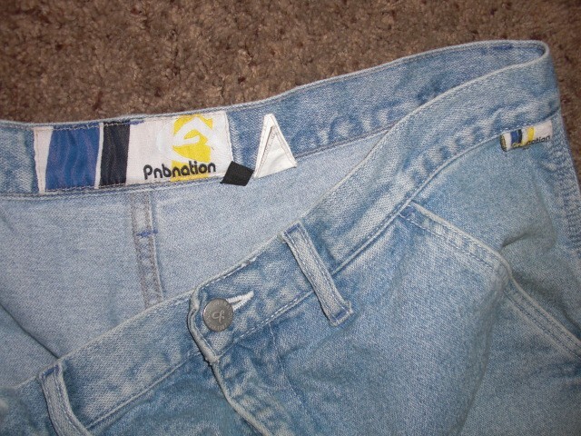 Vintage 90s PNB NATION light blue BAGGY Hip Hop Jeans 38x32 Vintage 90s PNB NATION light blue BAGGY Hip Hop Jeans 38x32