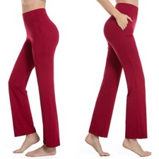 Damen Yoga Hose Laufen Fitness Hose Hoher Bund Modal Jogginghose Freizeithose