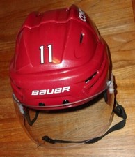 ARIZONA COYOTES Brendan Perlini game-worn Bauer Re-Akt helmet w/HFC decal (2018)