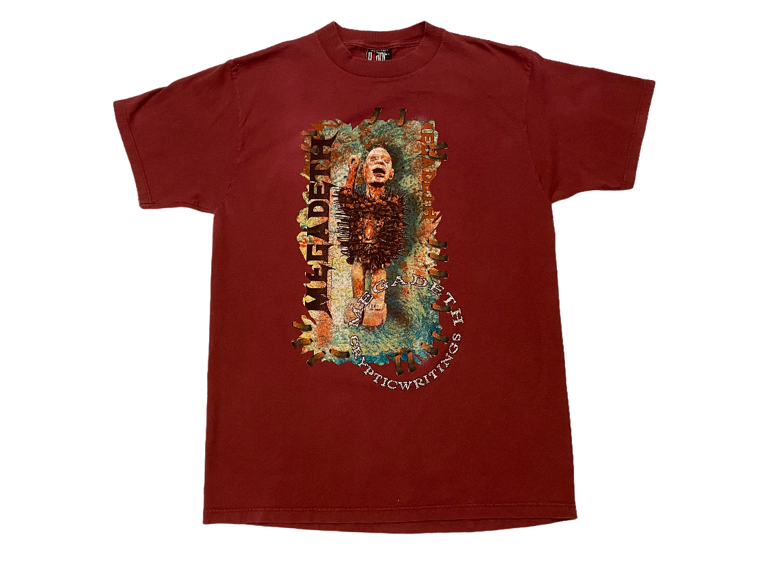Giant by Tultex Men's Rust Color Megadeth Tour T-Shirt Size Large