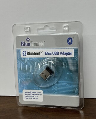 Blue Diamond Mini USB BlueTooth Adapter 9842- NEW SEALED mk