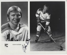 Glen Sather Autographed Signed 8x10 RARE NY Rangers Press Photo NHL - w/COA