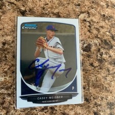 Casey Meisner Signed 2013 Bowman Draft Chrome Auto Rc New York Mets