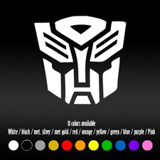 4 Transformers Autobot Cartoon Diecut Bumper Car Window Vinyl Decal Sticker 4 Transformers Autobot Cartoon Diecut Bumper Car Window Vinyl Decal Sticker