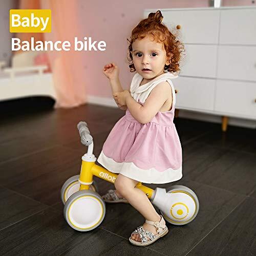  Baby Balance Bike, Toddler Bikes Bicycle for 12-36 Months for 1 Year Yellow