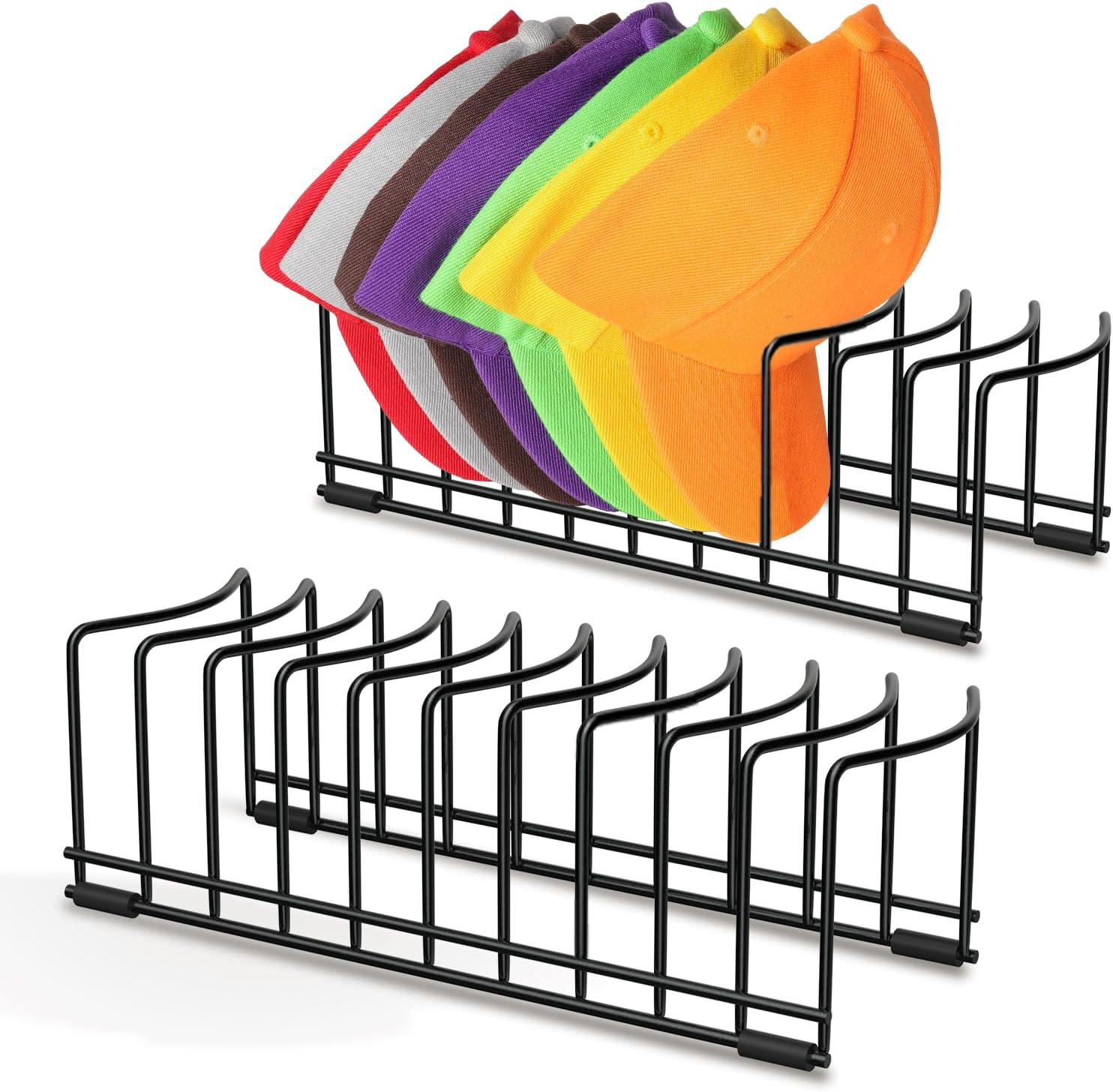 Paquete de 2 soportes para gorras de béisbol