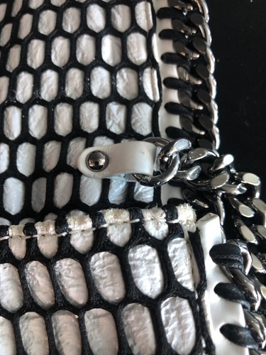 Authentic Pristine Stella McCartney Falabella Tote Bag Black Wool Faux Leather - Picture 15 of 24