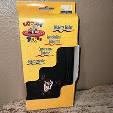 Taz Devil Looney Tunes Holder 3.5 in Diskette Wallet 16 Capacity NIB 1995
