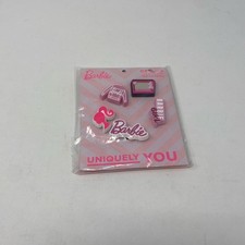 Crocs Jibbitz Barbie 5-Pack Shoe Charms - Pink/Multi, One Size