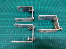 3 x Boat Trailer Roller Bracket Clamp 75 x mm 20 mm sq slots - USED