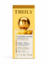 Truly Golden Glaze Luxury Body Oil 3.1oz Vitamin C Argan Hyaluronic Shimmer