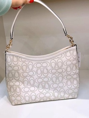 NWT Coach Laurel Shoulder Bag With Signature Rivets CX258 | eBay