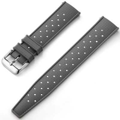 22mm Tropic Silicone Watch Strap Quick Release Rubber Band for Seiko SKX007