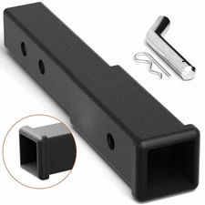 4000 LB Dual 2" Trailer Hitch Receiver Rise-Drop Adapter Extender Extension Tow