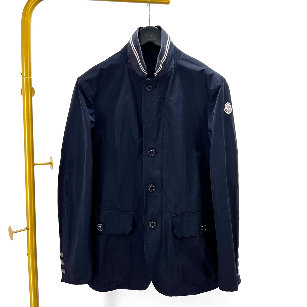 MONCLER　フライトジャケット Moncler Button Blazer Zip Jacket Navy 1 87772828 | eBay