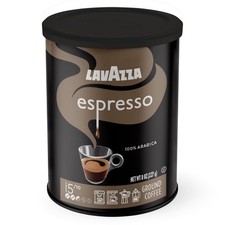 Lavazza Caffe Espresso Ground Coffee Blend, Medium Roast, 8 Ounce