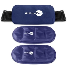 Ice Packs for Injuries Reusable (3-Piece Set) Hot Cold Gel Wraps for Joint Pain