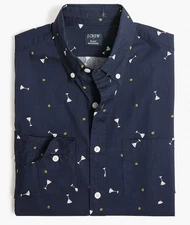 NWT J CREW MEN'S  Classic fit Flex Washed Shirt | Size L Large | $89.50