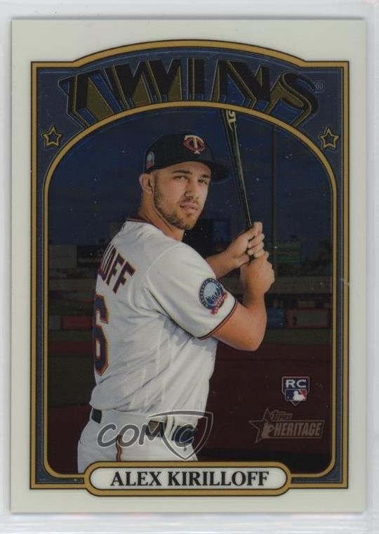 2021 Topps Heritage High Number Chrome 323/999 Alex Kirilloff #546 4g8