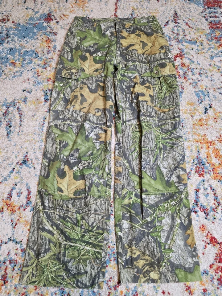Mossy Oak Obsession 迷彩货物狩猎裤青少年尺寸 18 适合 28x29 — 第 2/4 张图片